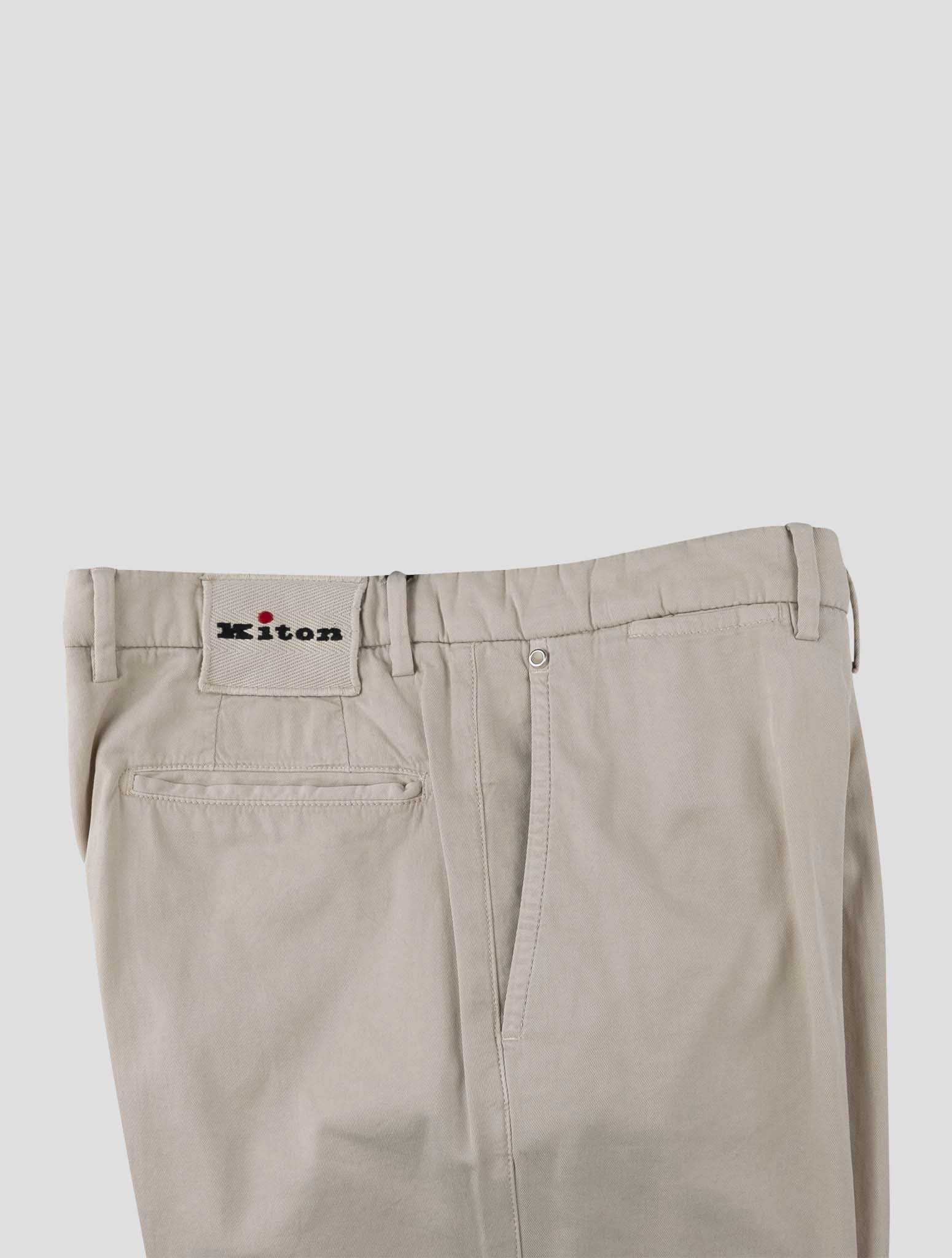 Kiton Beige Cotton Ea Jeans