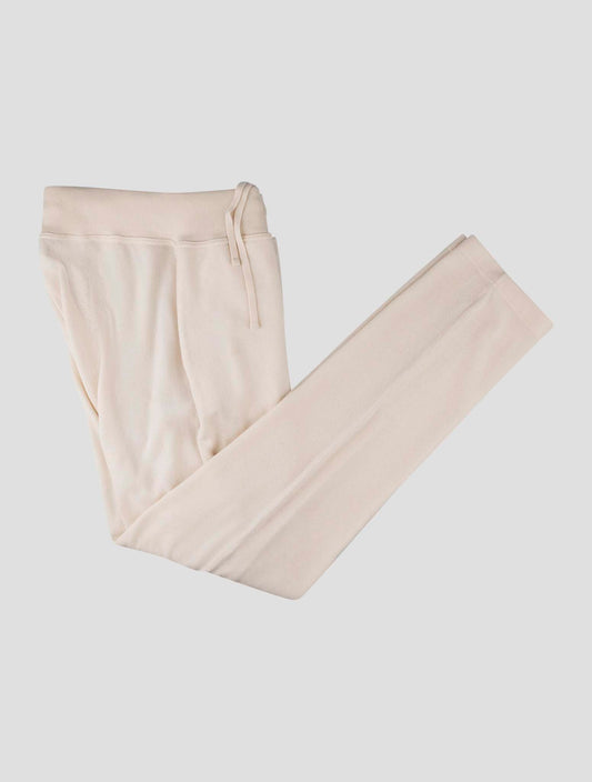 Kiton White Cashmere Jogging Pants
