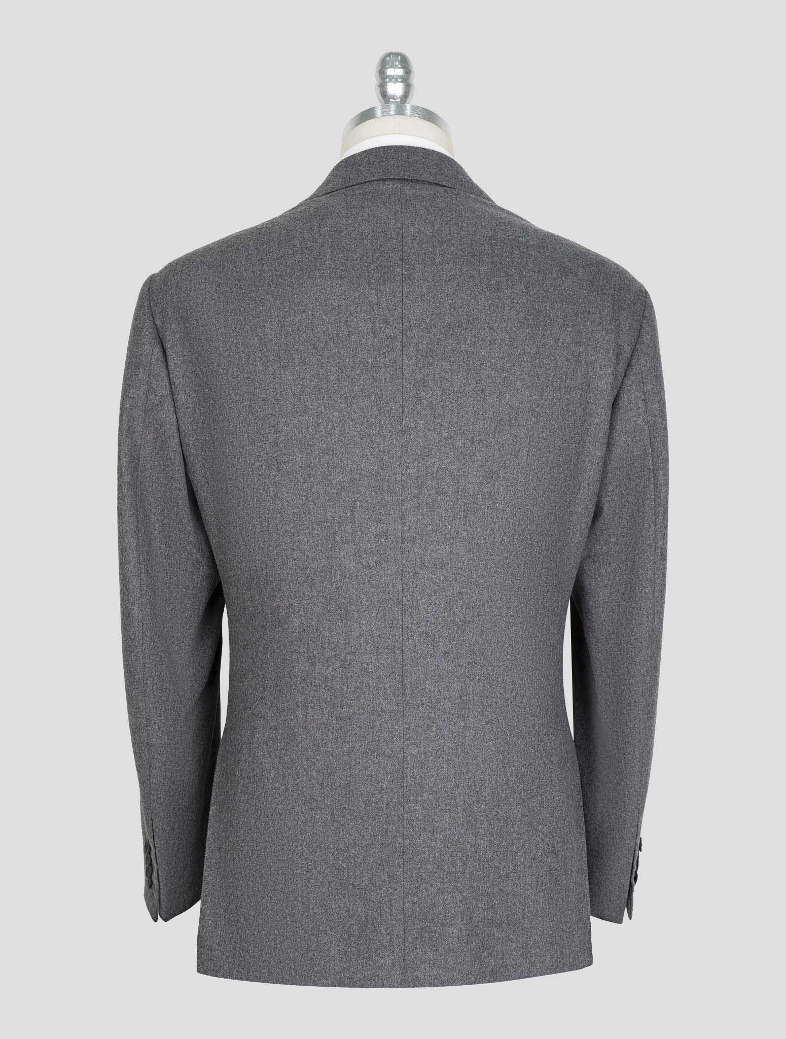 Kiton Knt Dark Gray Wool Blazer