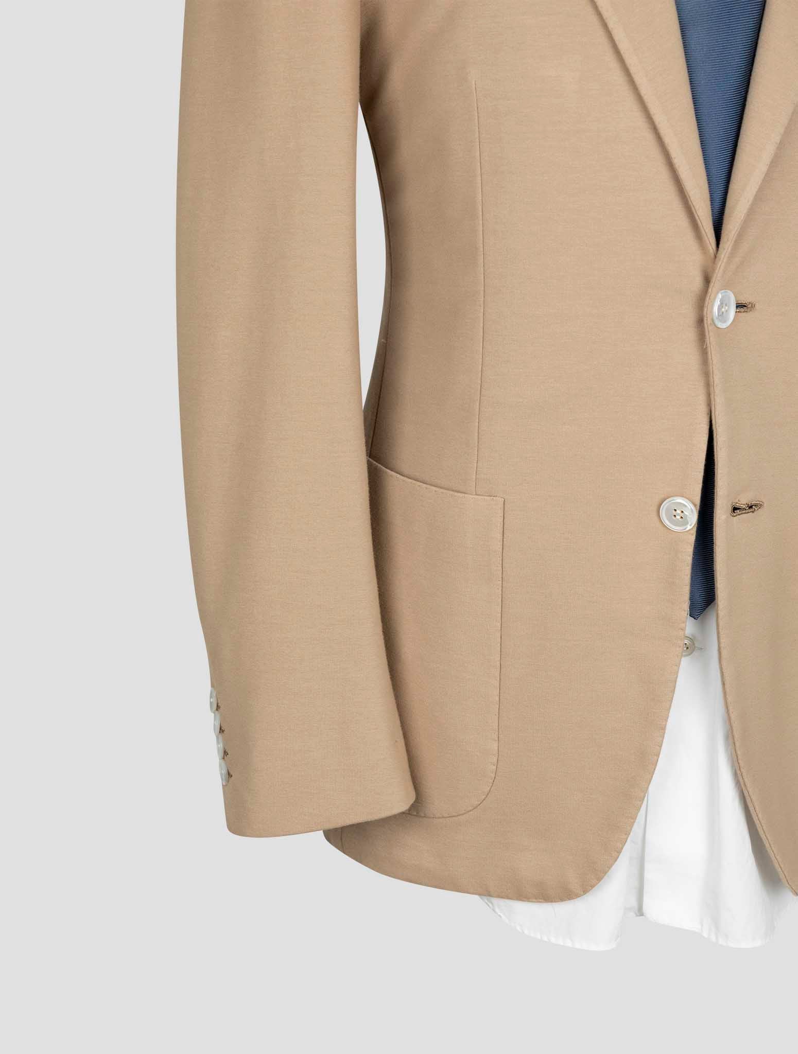 Kiton Brown Cotton Ea Blazer