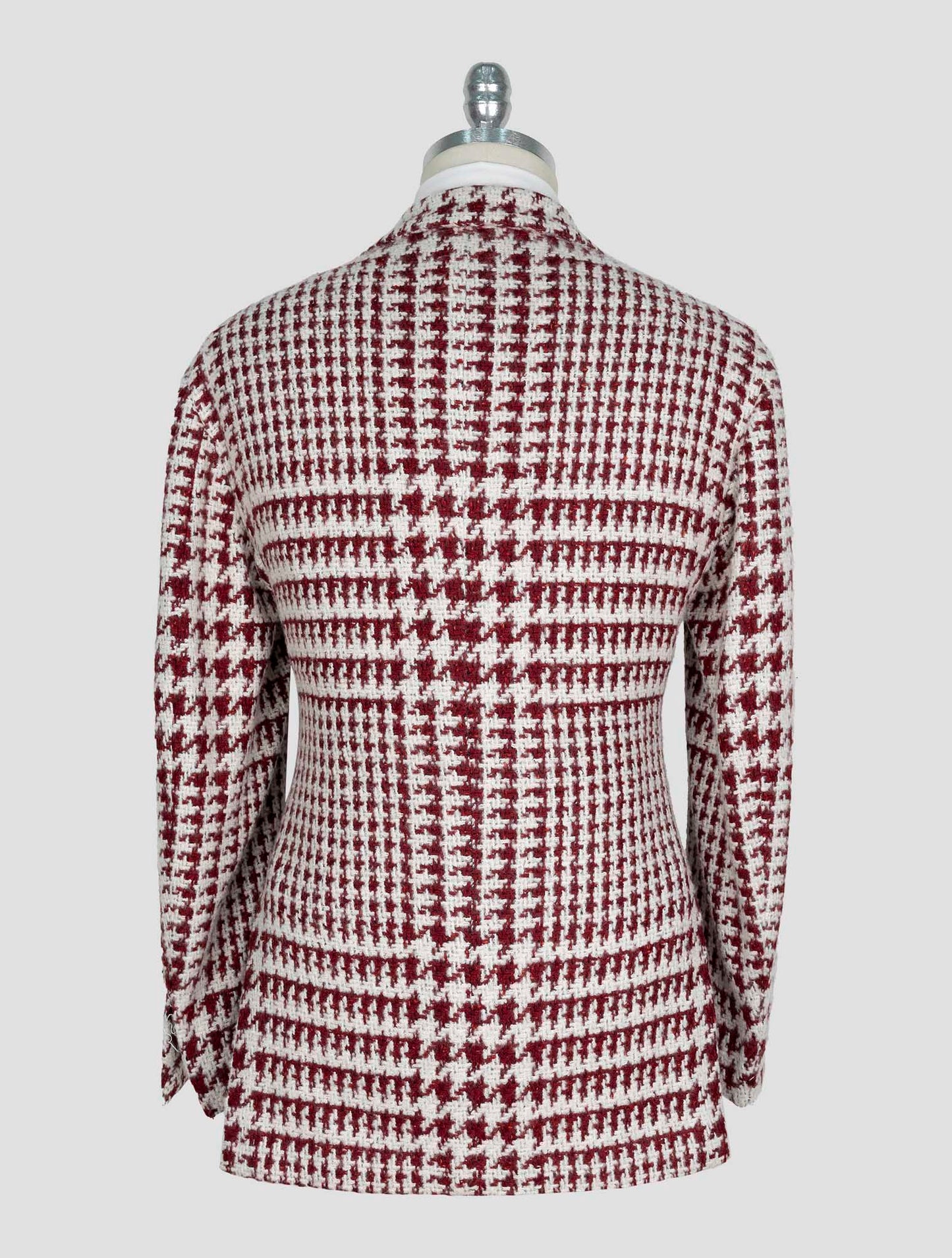 Kiton Red White Cashmere SIlk Blazer