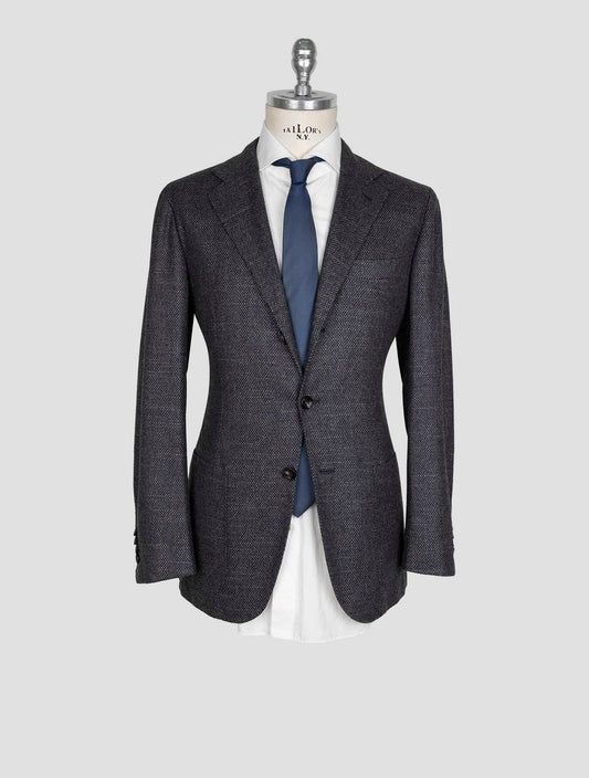 Kiton Dark Gray Cashmere Silk Blazer