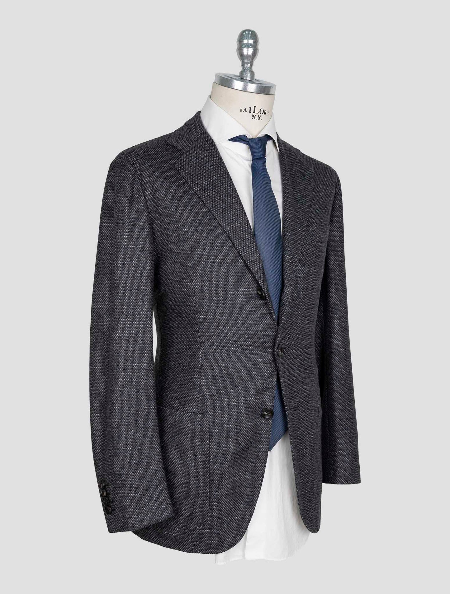 Kiton Dark Gray Cashmere Silk Blazer
