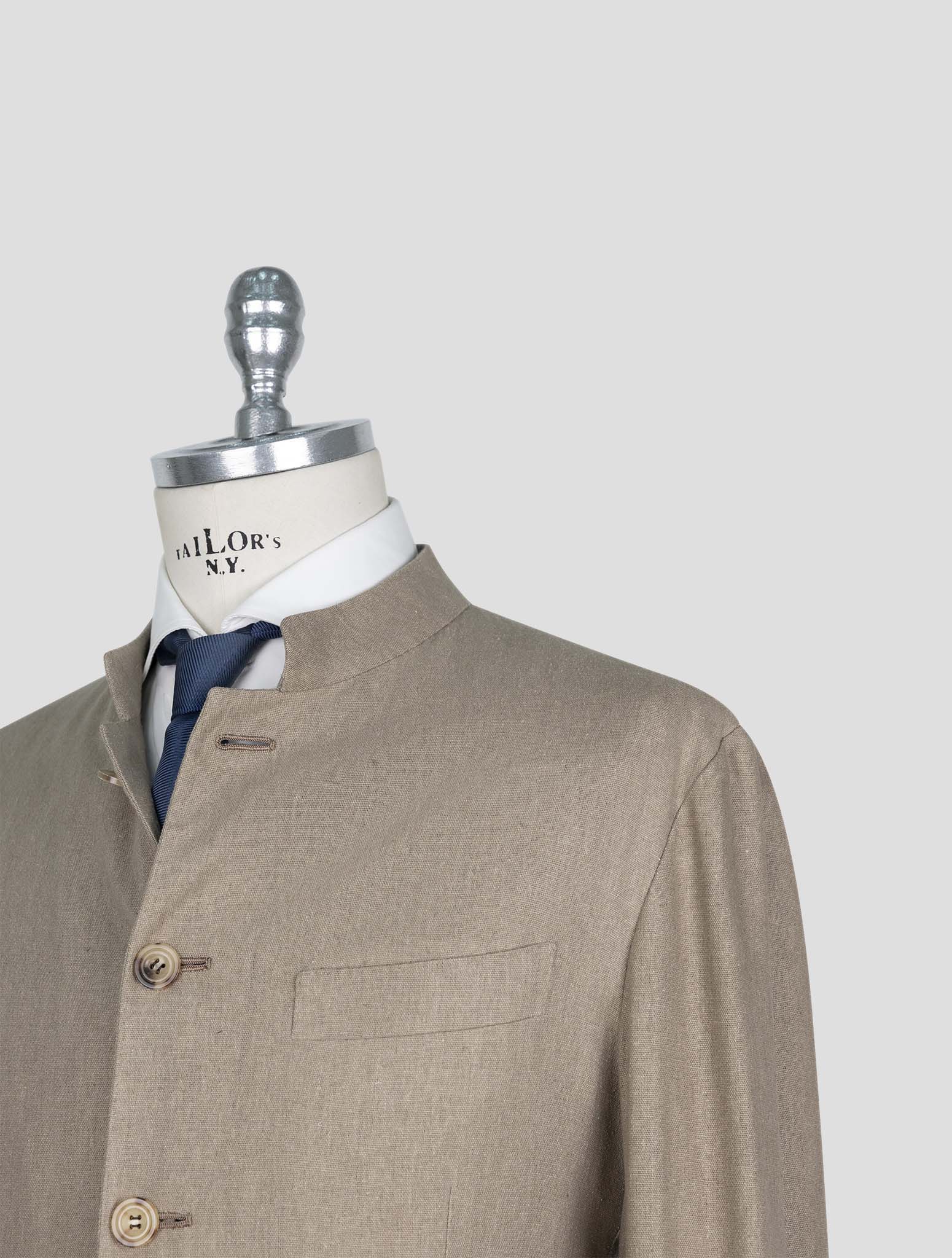 Kiton Brown Silk Blazer