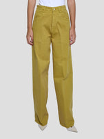 Kiton Yellow Cotton Ea Jeans Women