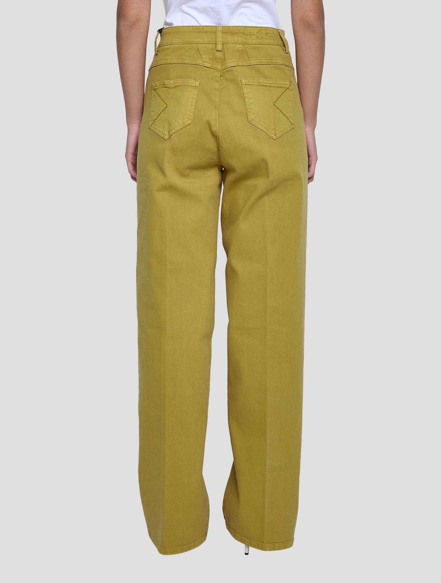 Kiton Yellow Cotton Ea Jeans Women