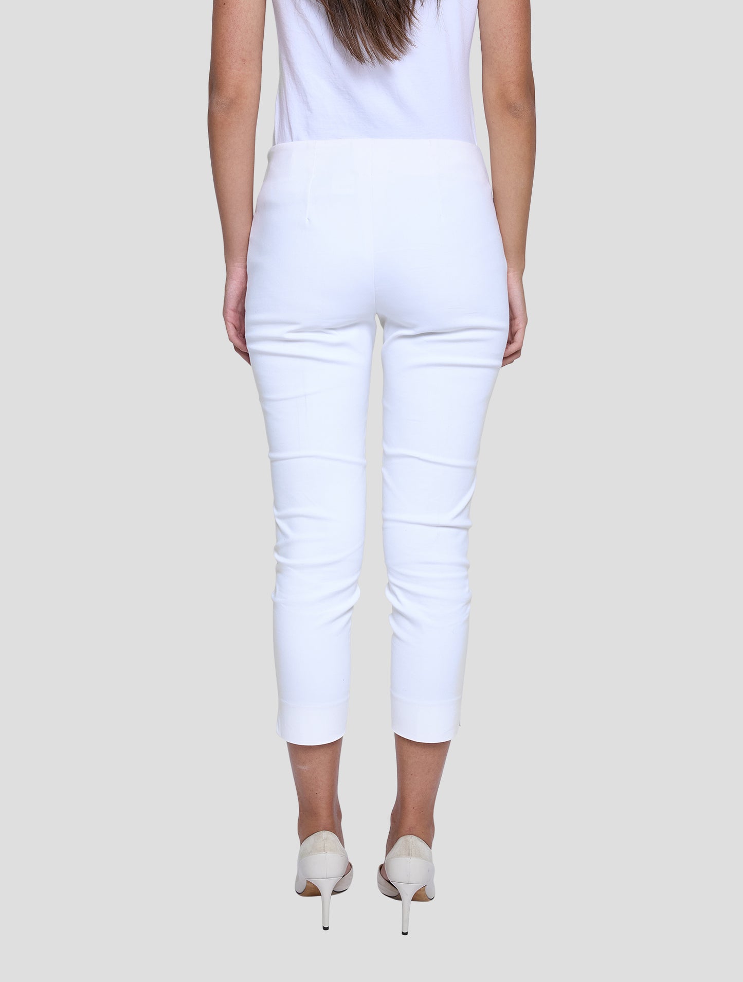 Kiton White Cotton Pa Ea Pants Women