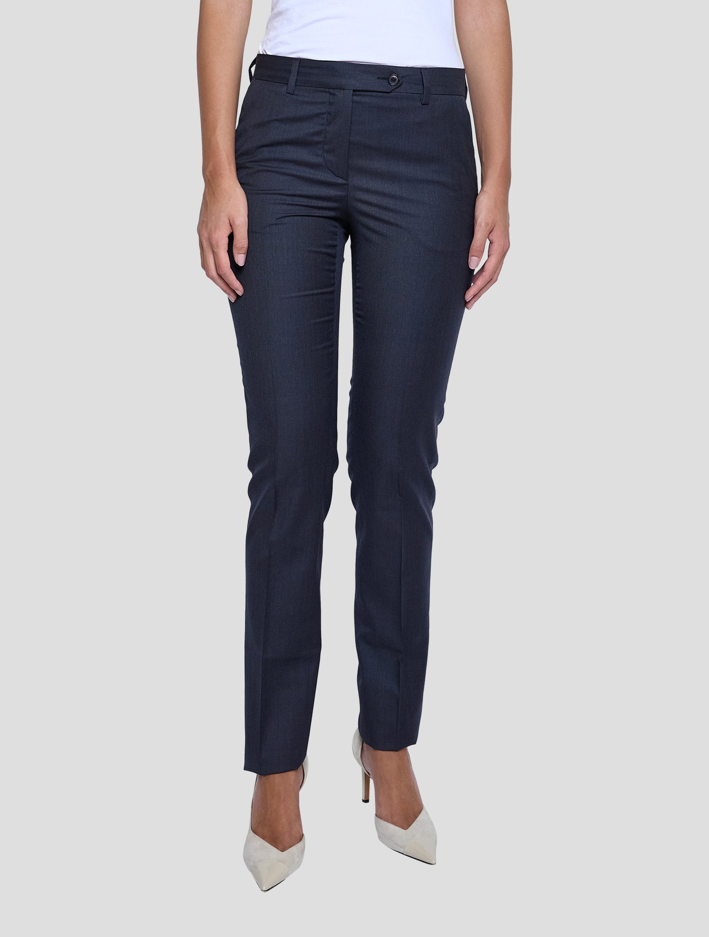 Kiton Dark Gray Wool Pants Women
