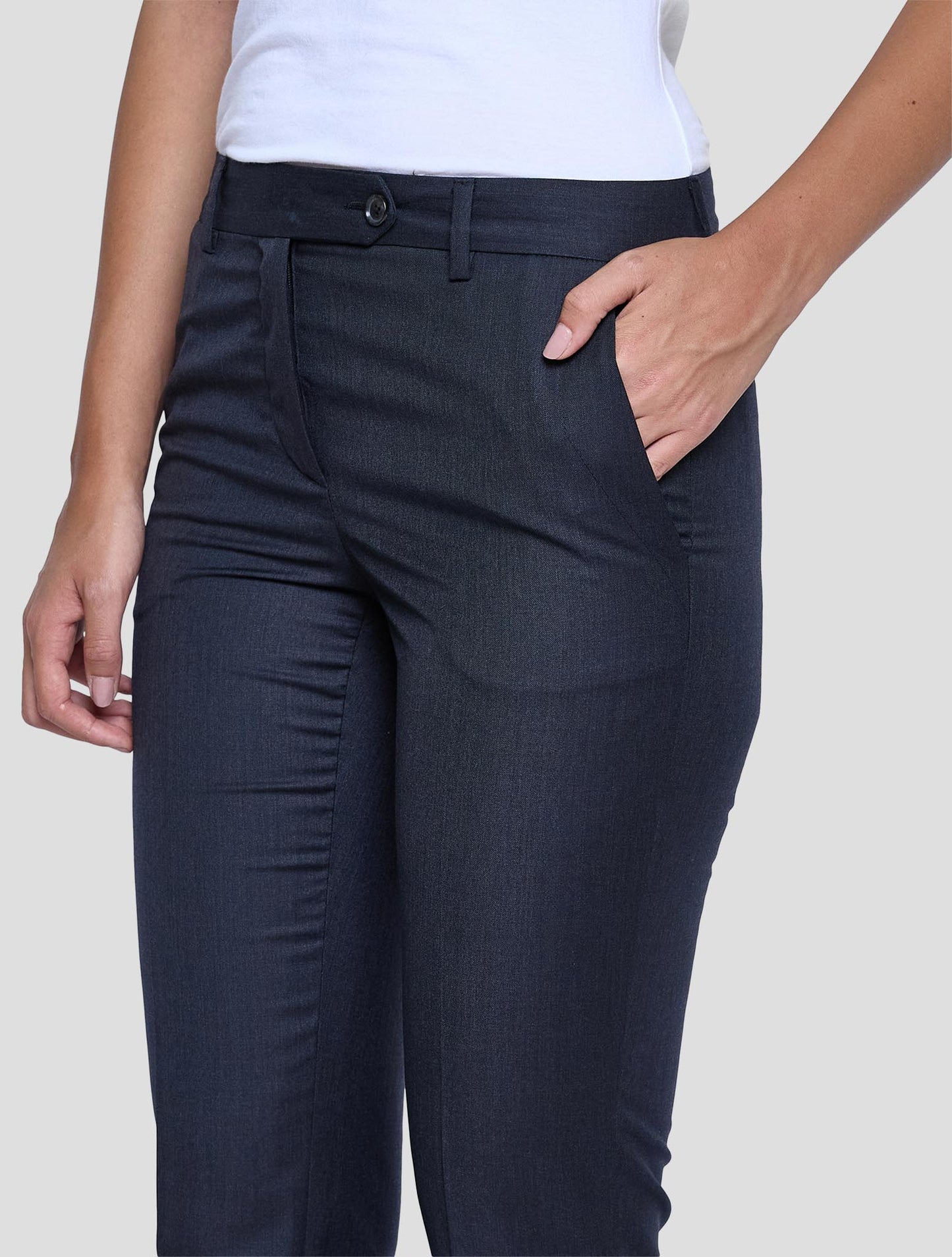 Kiton Dark Gray Wool Pants Women