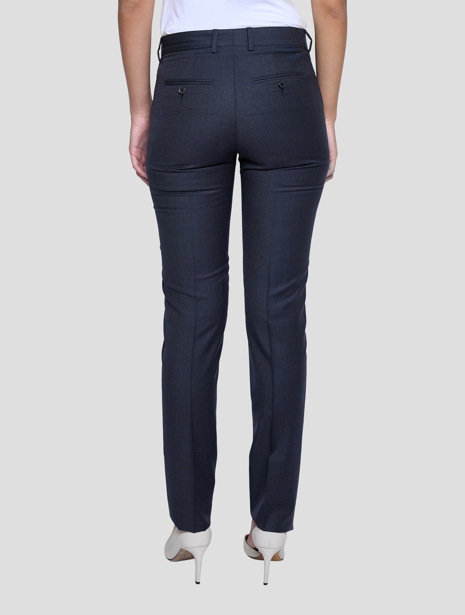 Kiton Dark Gray Wool Pants Women
