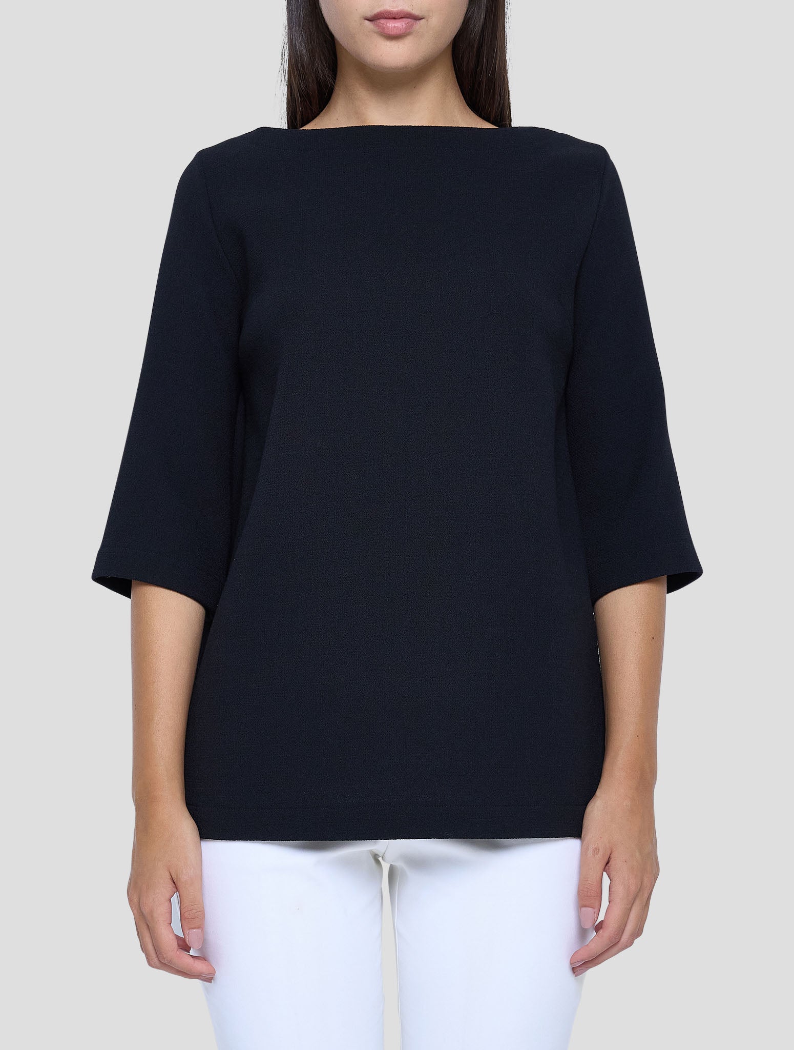 Kiton Black Wool Shirt Women