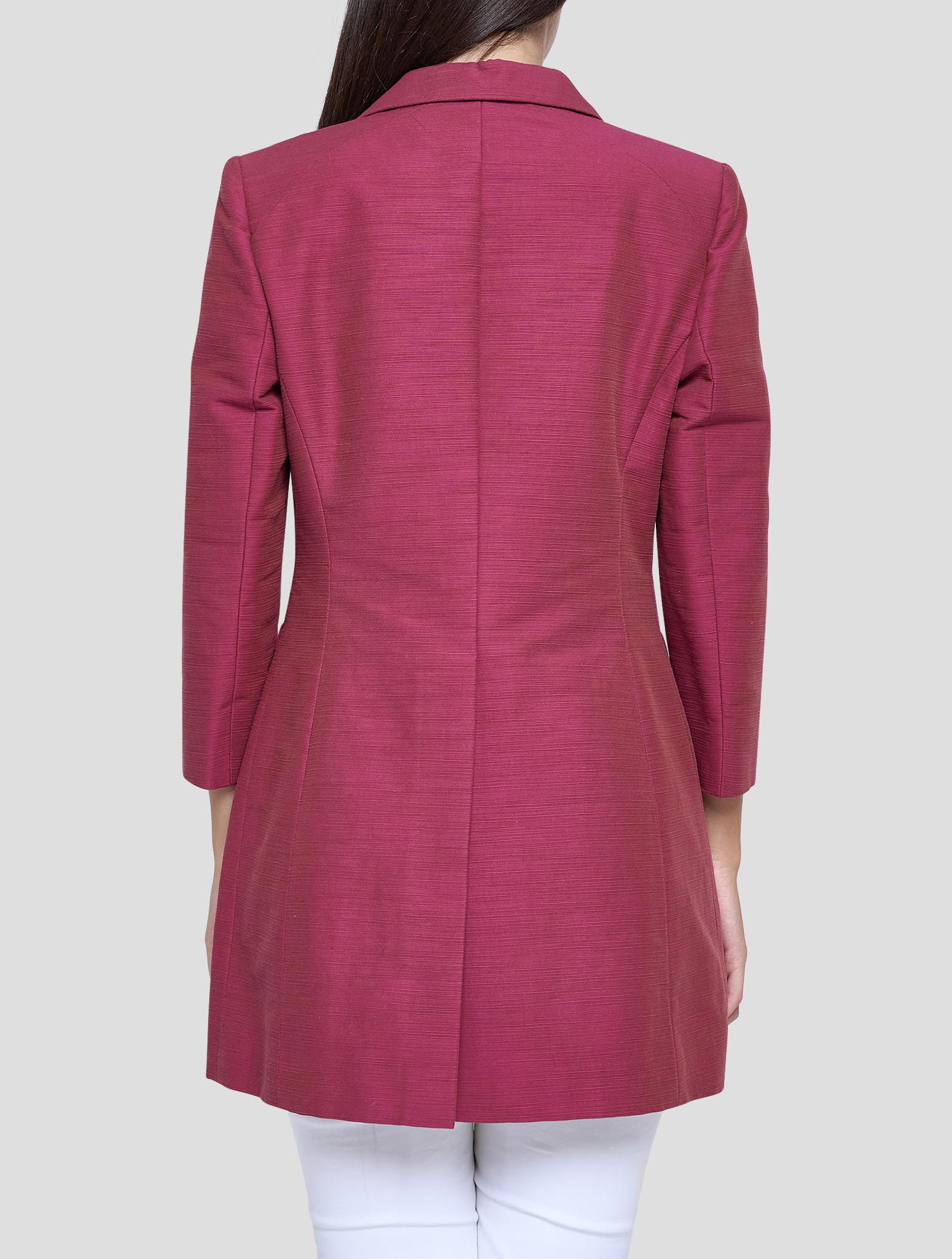 Kiton Fuchsia Cotton Blazer Women