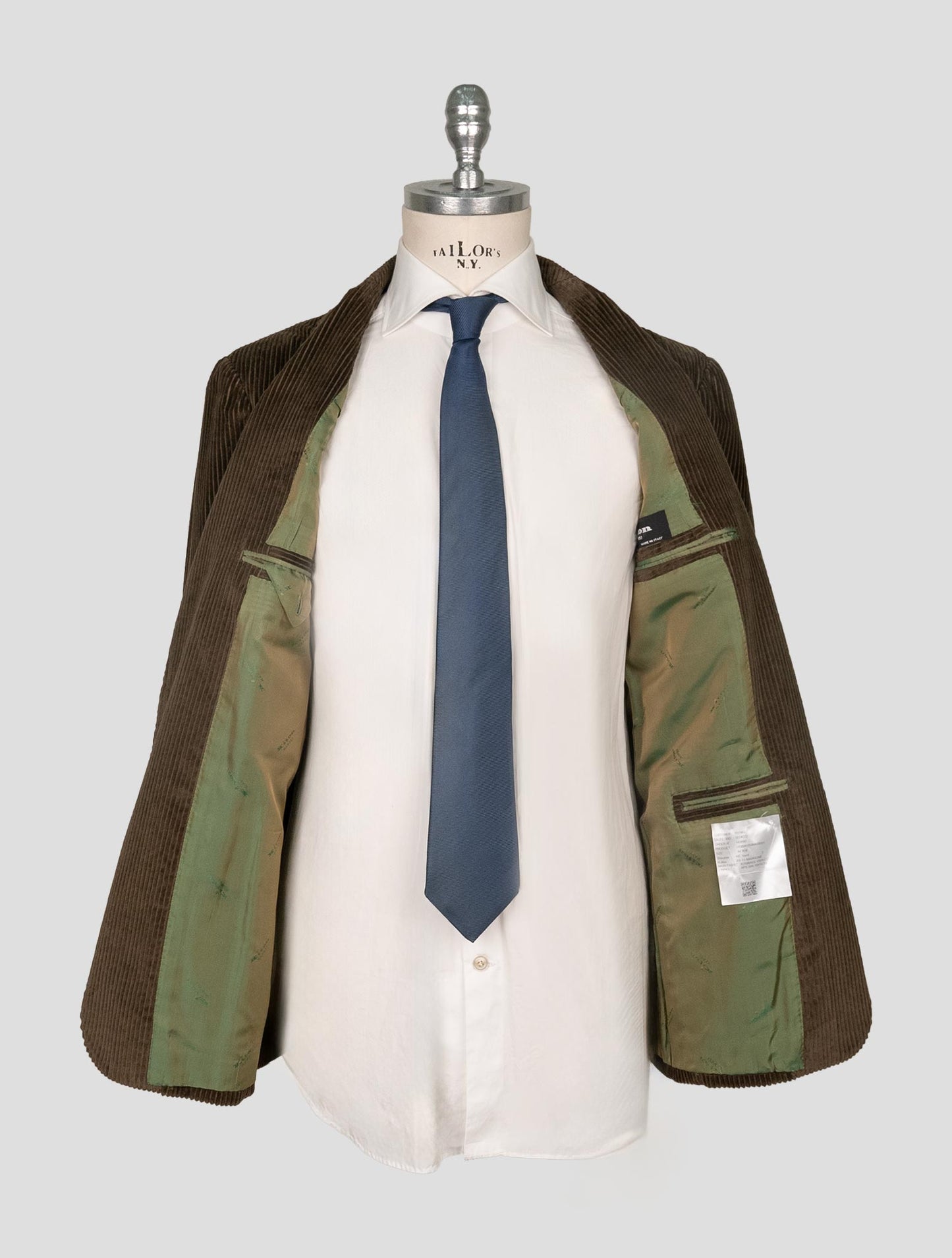 Kiton Brown Cotton Velvet Blazer