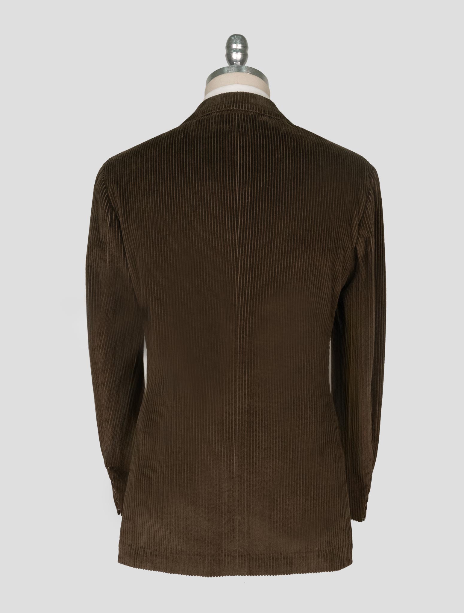 Kiton Brown Cotton Velvet Blazer