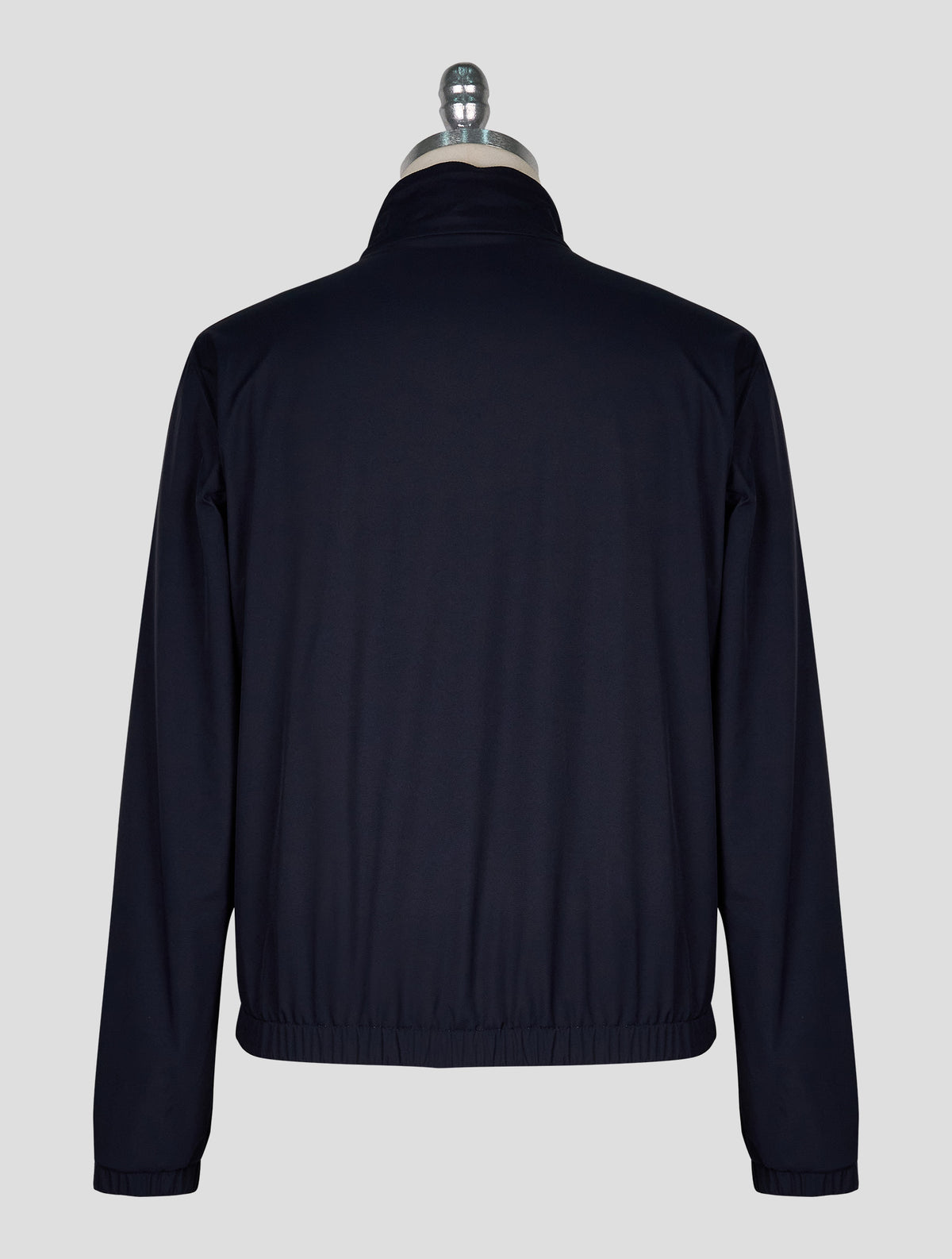 Kiton Blue Gray Pl Viscose Ea Reverse Coat