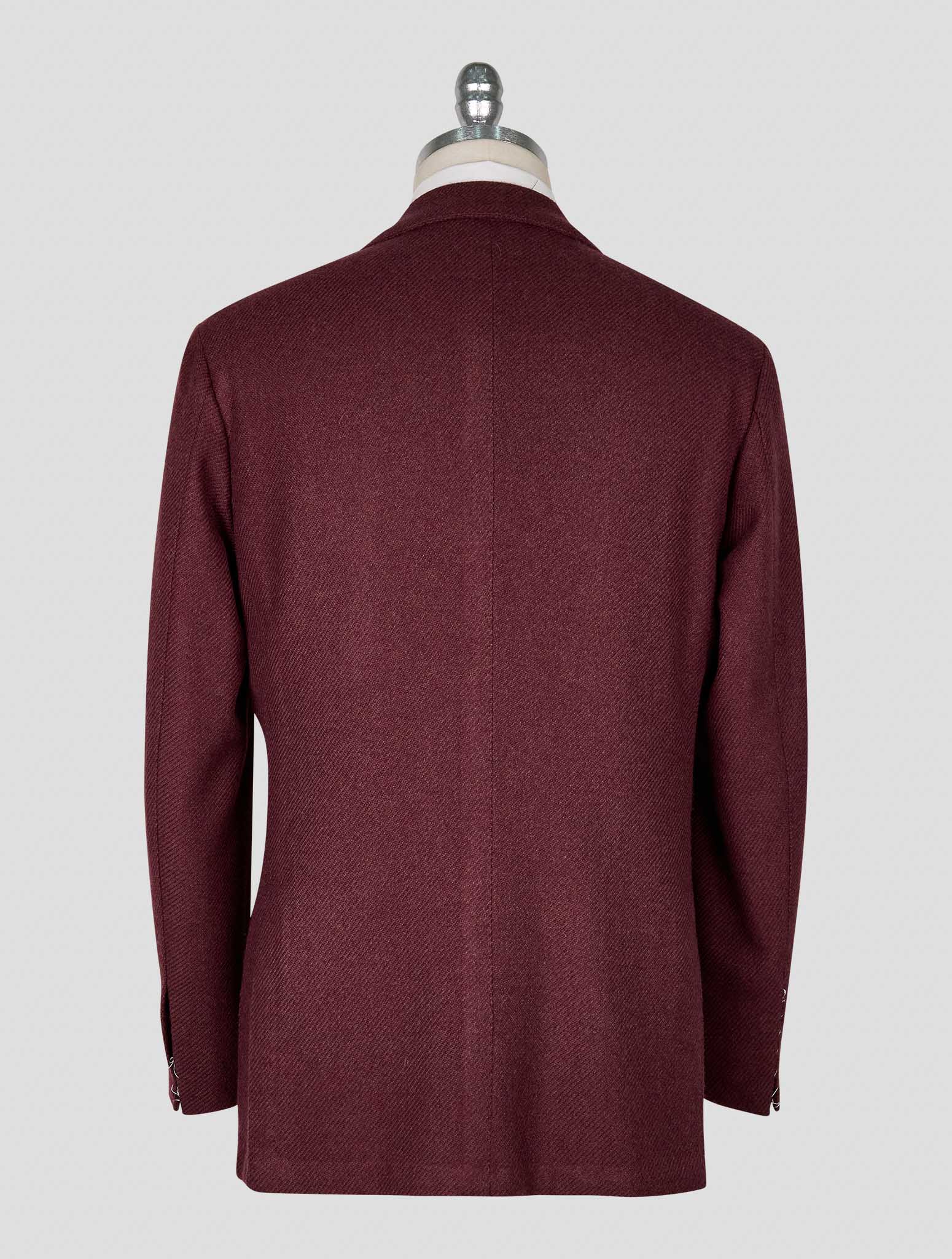 Kiton Burgundy Cashmere Blazer