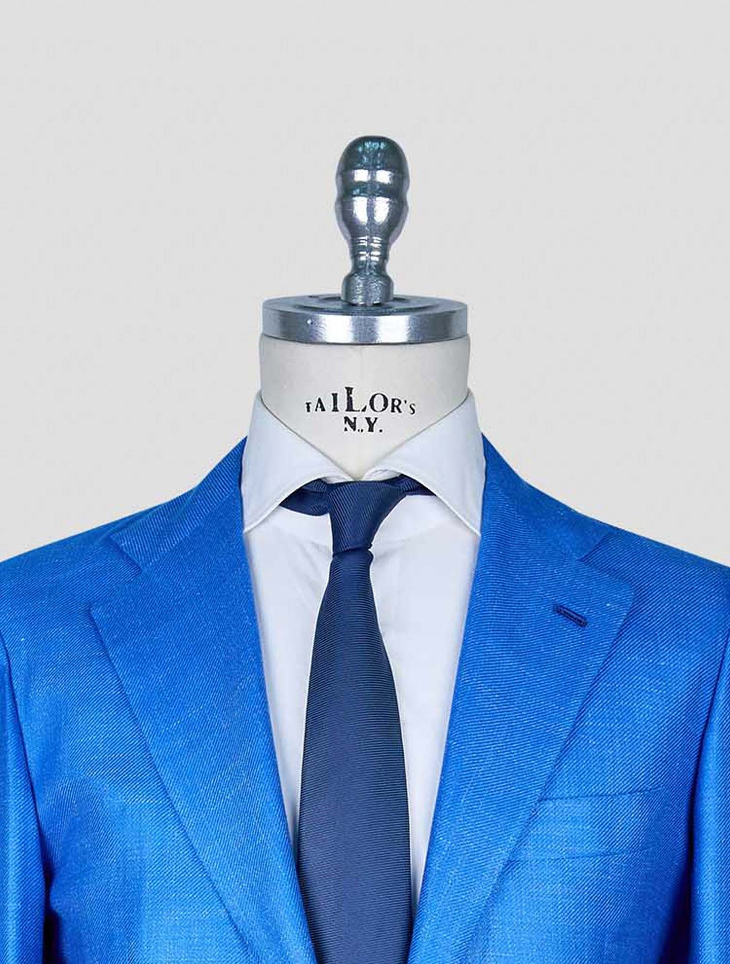 Kiton Blue Cashmere Silk Linen Blazer
