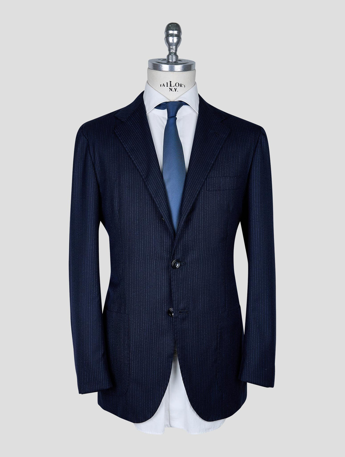 Kiton Blue Cashmere Suit