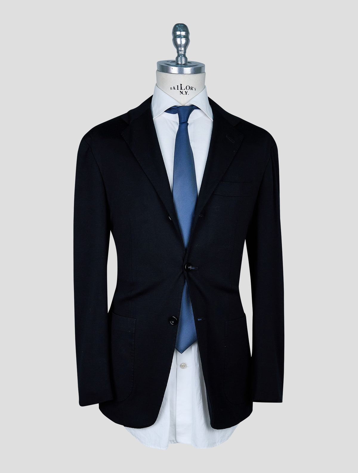Kiton Black Virgin Wool 12,9 Micron Suit