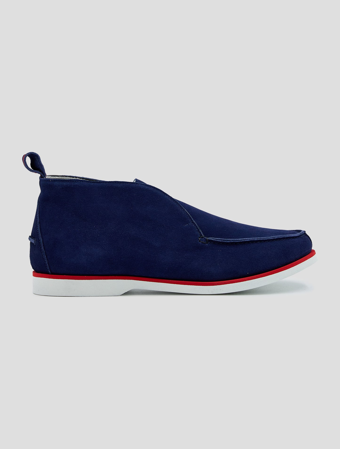 Kiton Blue Leather Suede Boots