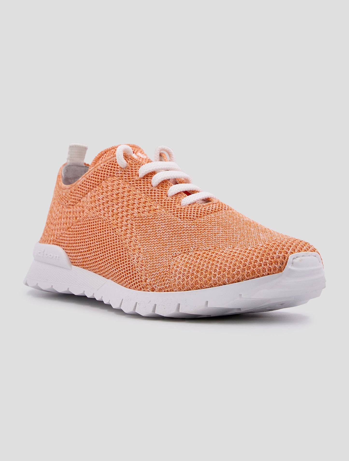 Kiton Orange Cotton Ea Sneakers