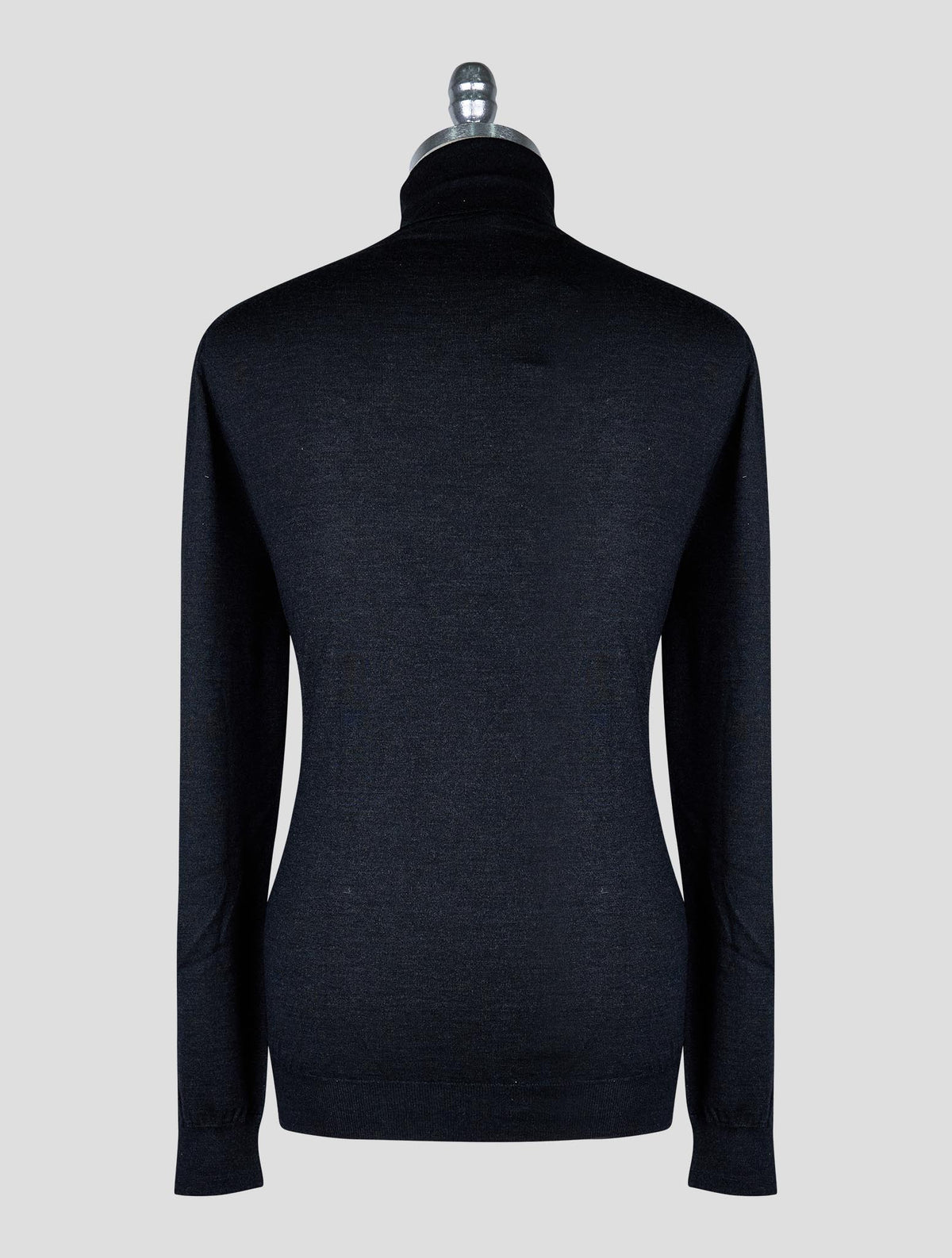 Kiton Dark Gray Cashmere Silk Sweater Turtleneck