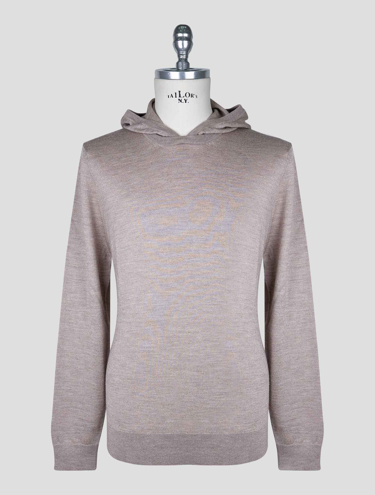 Kiton Brown Cashmere Silk Sweater Hoodie