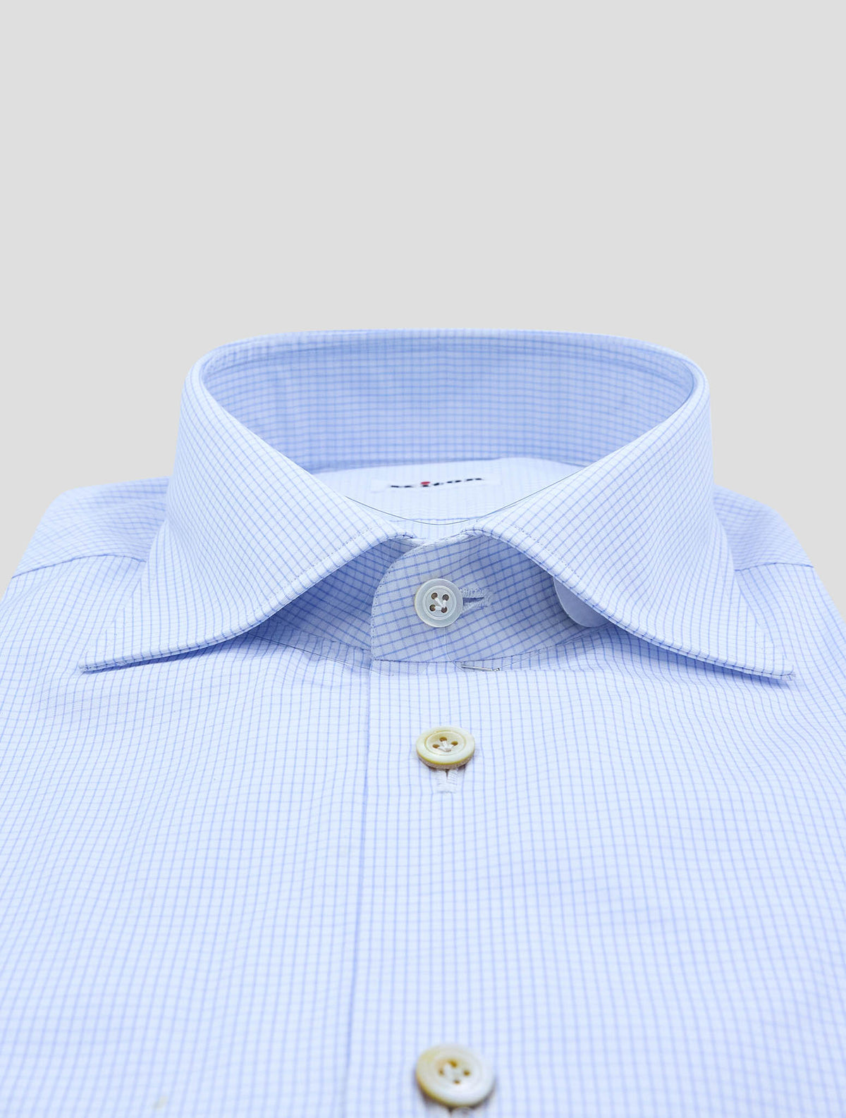 Kiton Light Blue Cotton Shirt