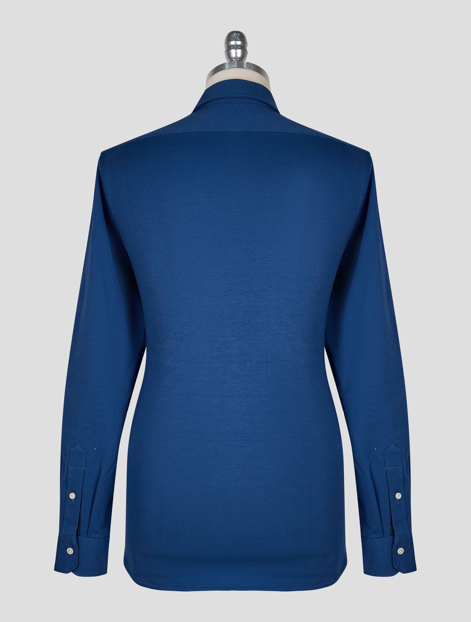 Kiton Blue Cotton Ea Shirt