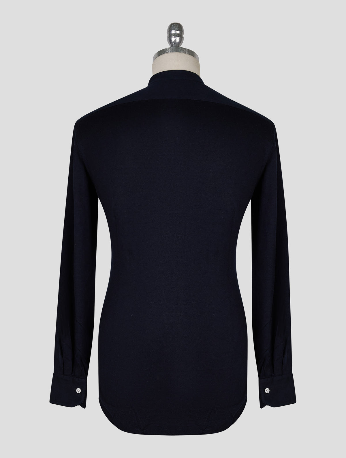 Kiton Dark Blue Cotton Cashmere Korean Shirt