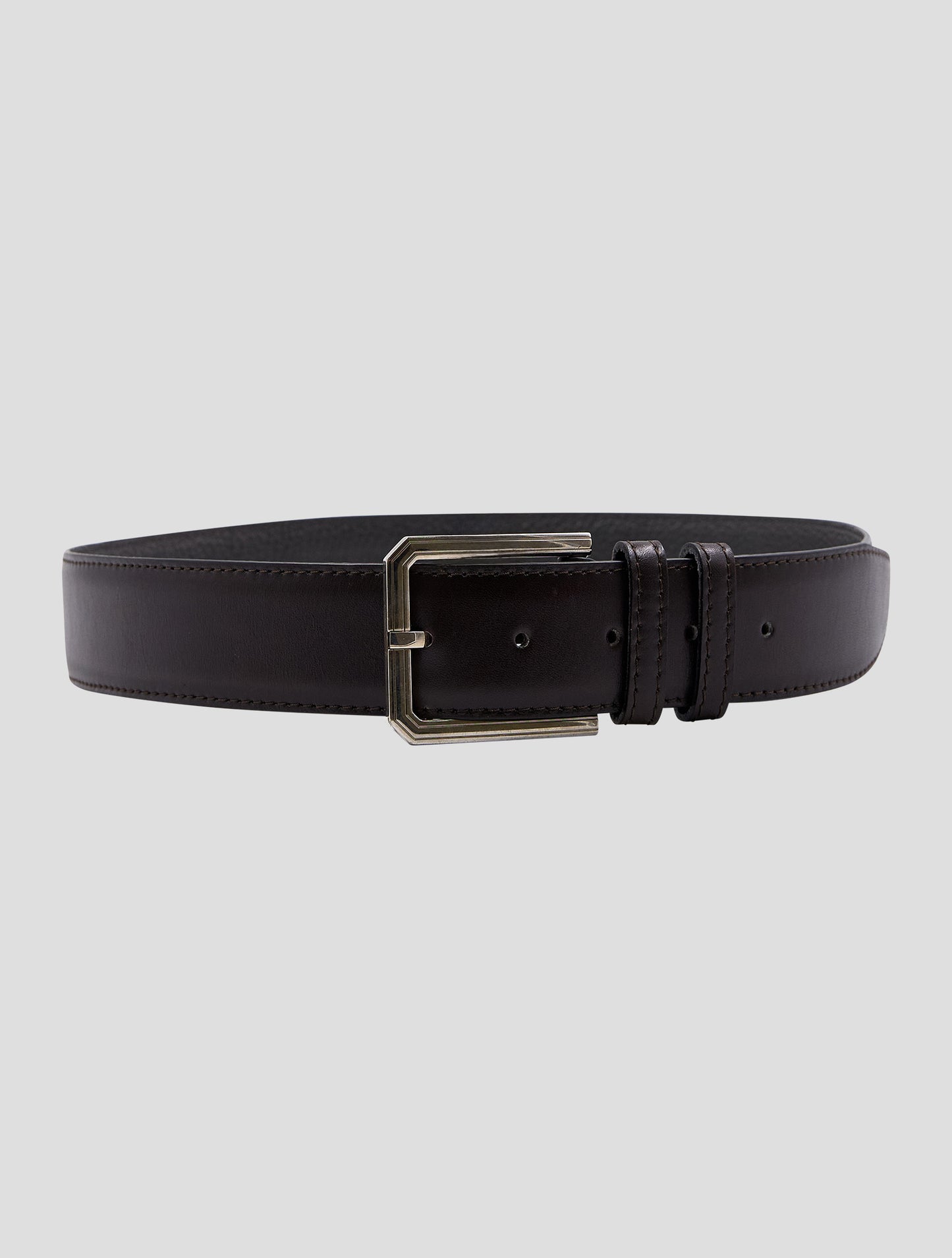 Kiton Burgundy Leather Belt