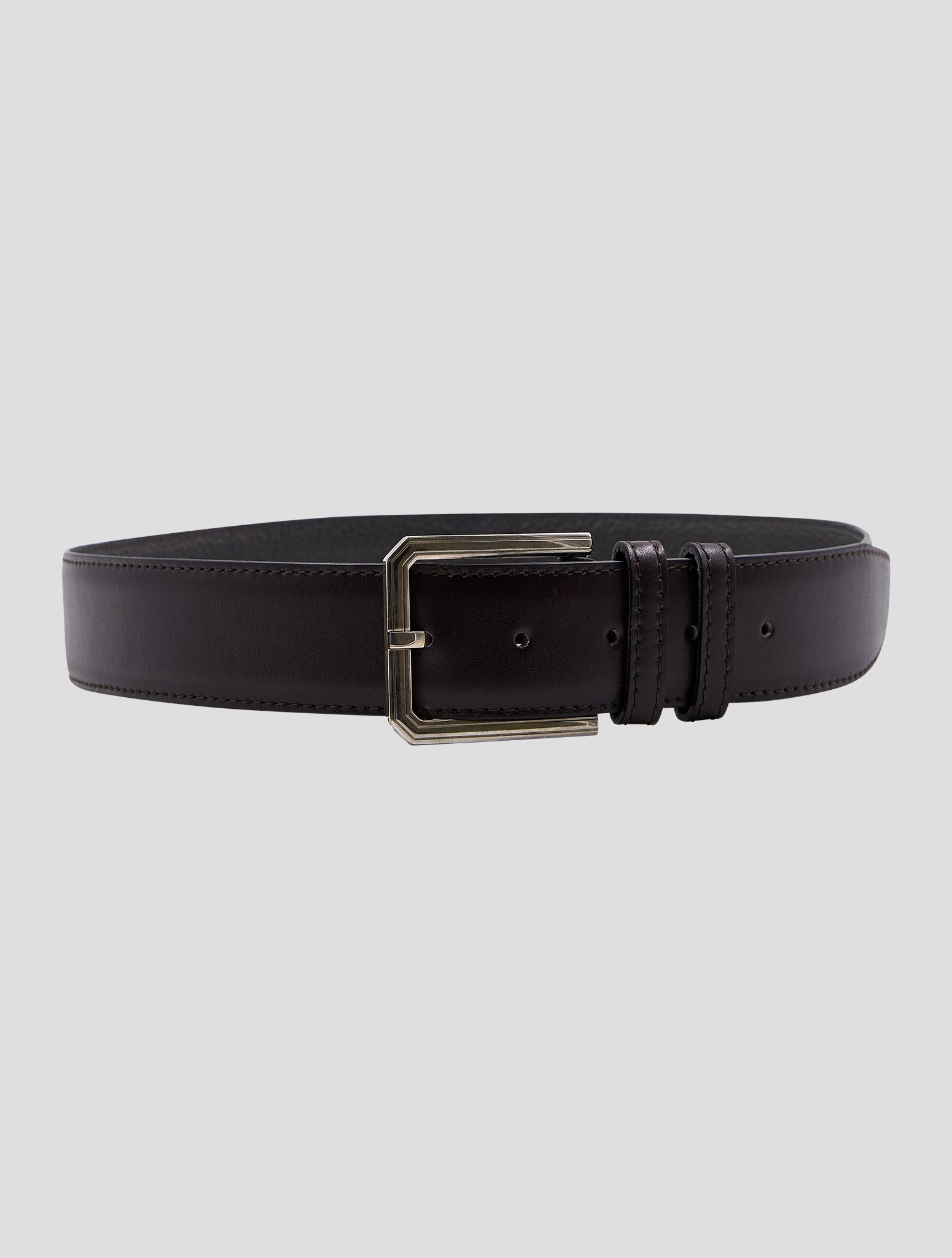 Kiton Burgundy Leather Belt