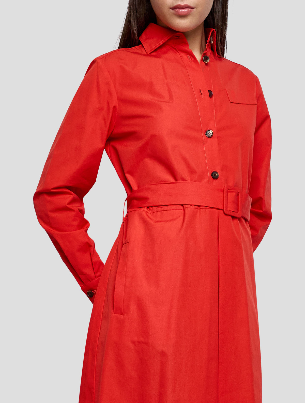Kiton Green Cotton Dress Women