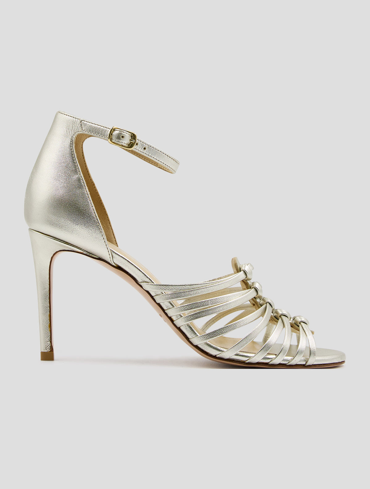 Kiton Silver Leather Decollete Women