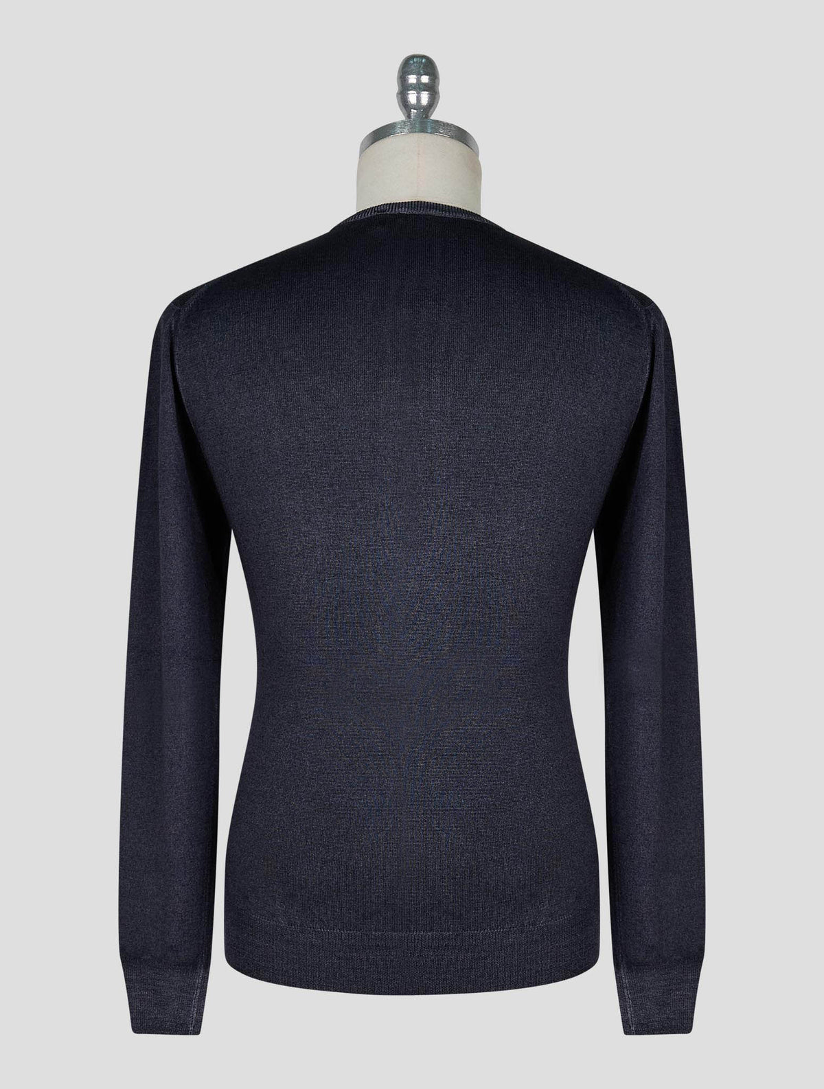 Kiton Gray Wool Sweater Crewneck