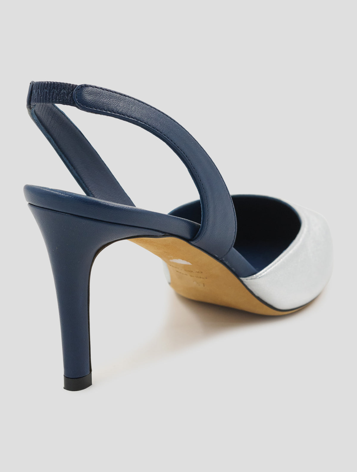 Kiton Blue Silver Leather  Decollete