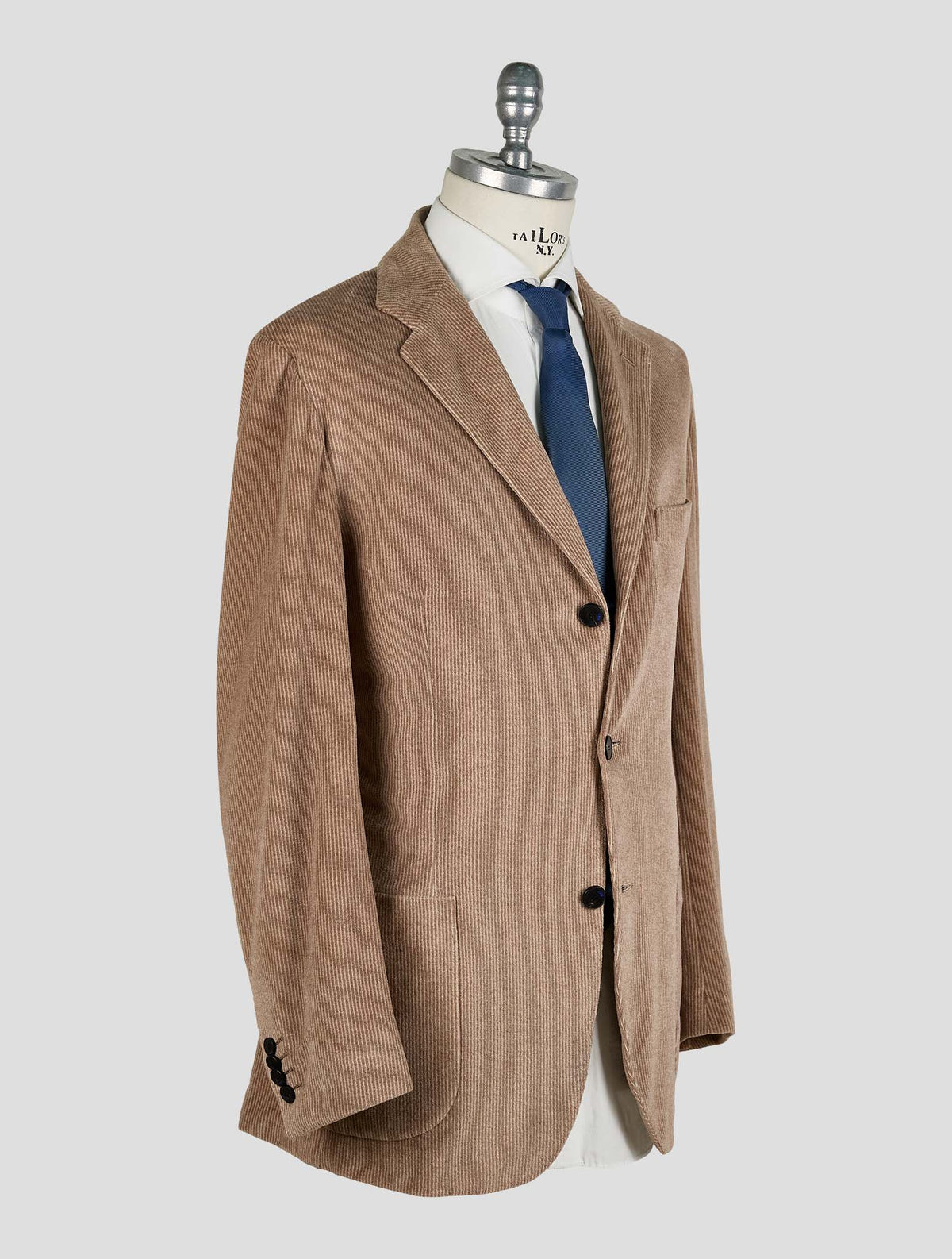 Kiton Knt Brown Cotton Pa Velvet Suit