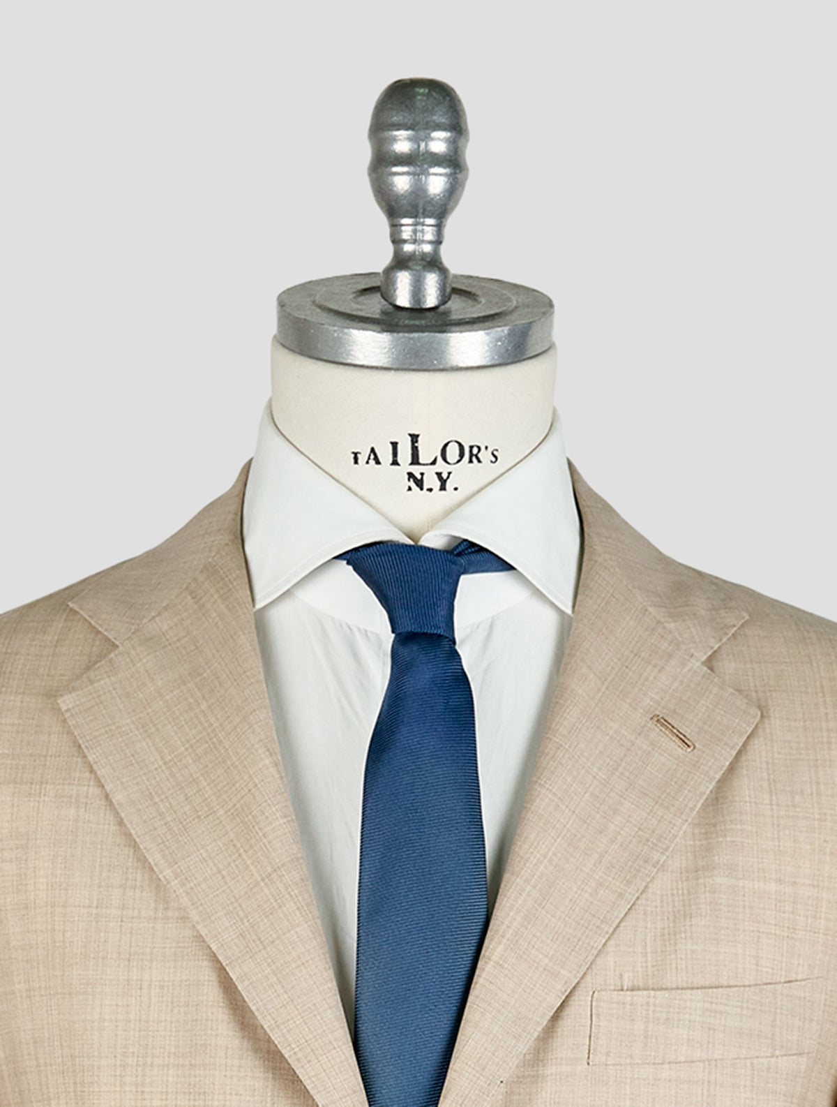 Kiton Knt Beige Virgin Wool Suit