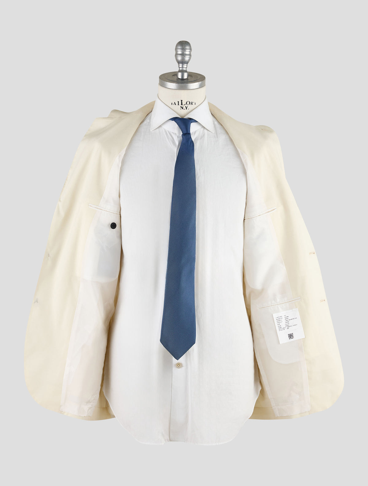 Kiton Knt White Virgin Wool Suit