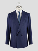 Kiton Knt Blue Virgin Wool Suit