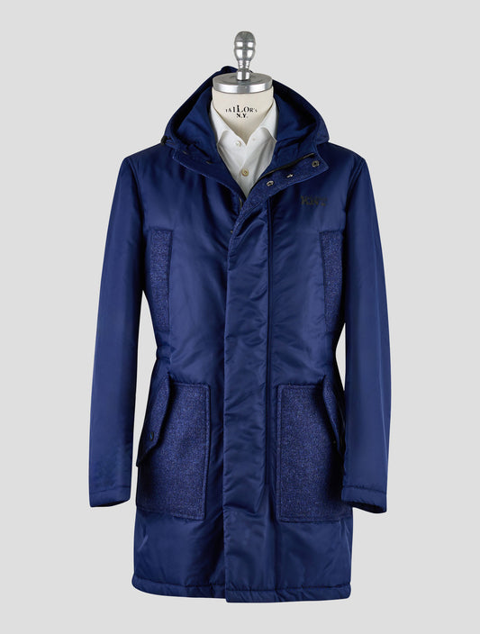 Kiton Knt Black Pa Overcoat