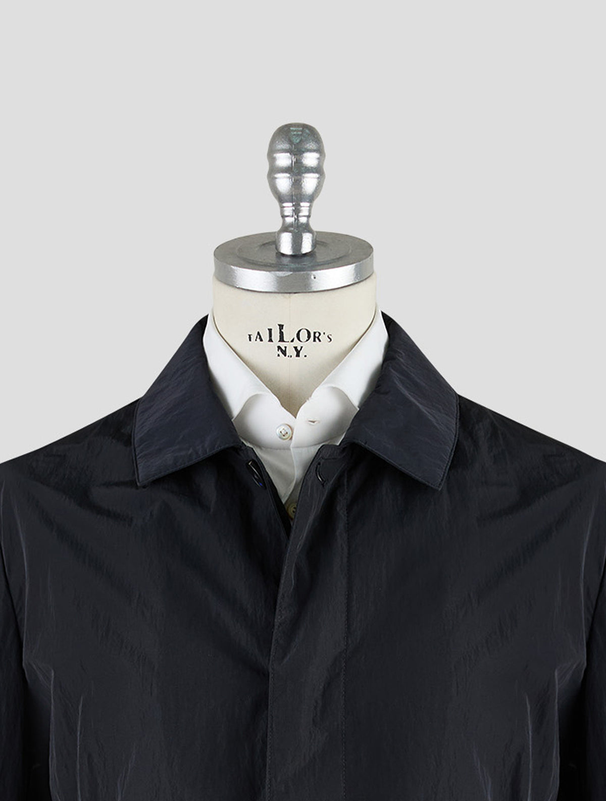 Kiton Knt Black Pa Overcoat