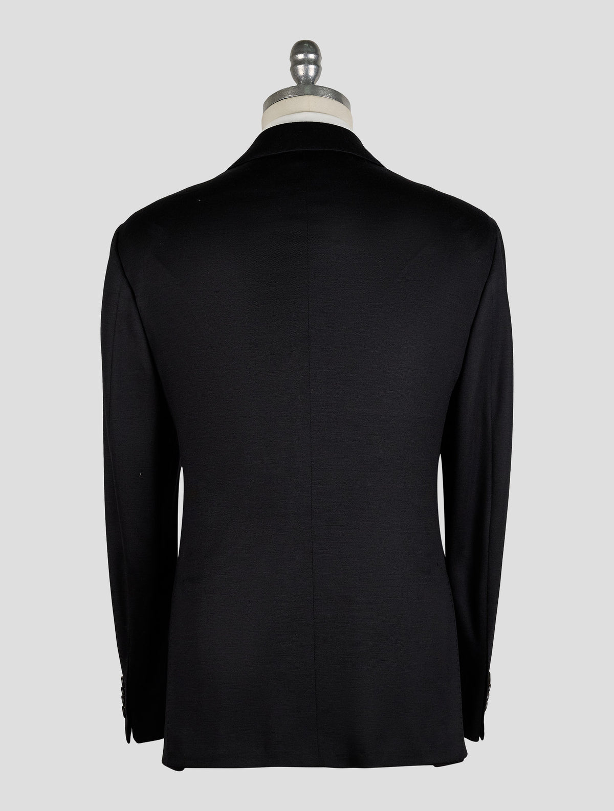 Kiton Knt Black Wool Blazer