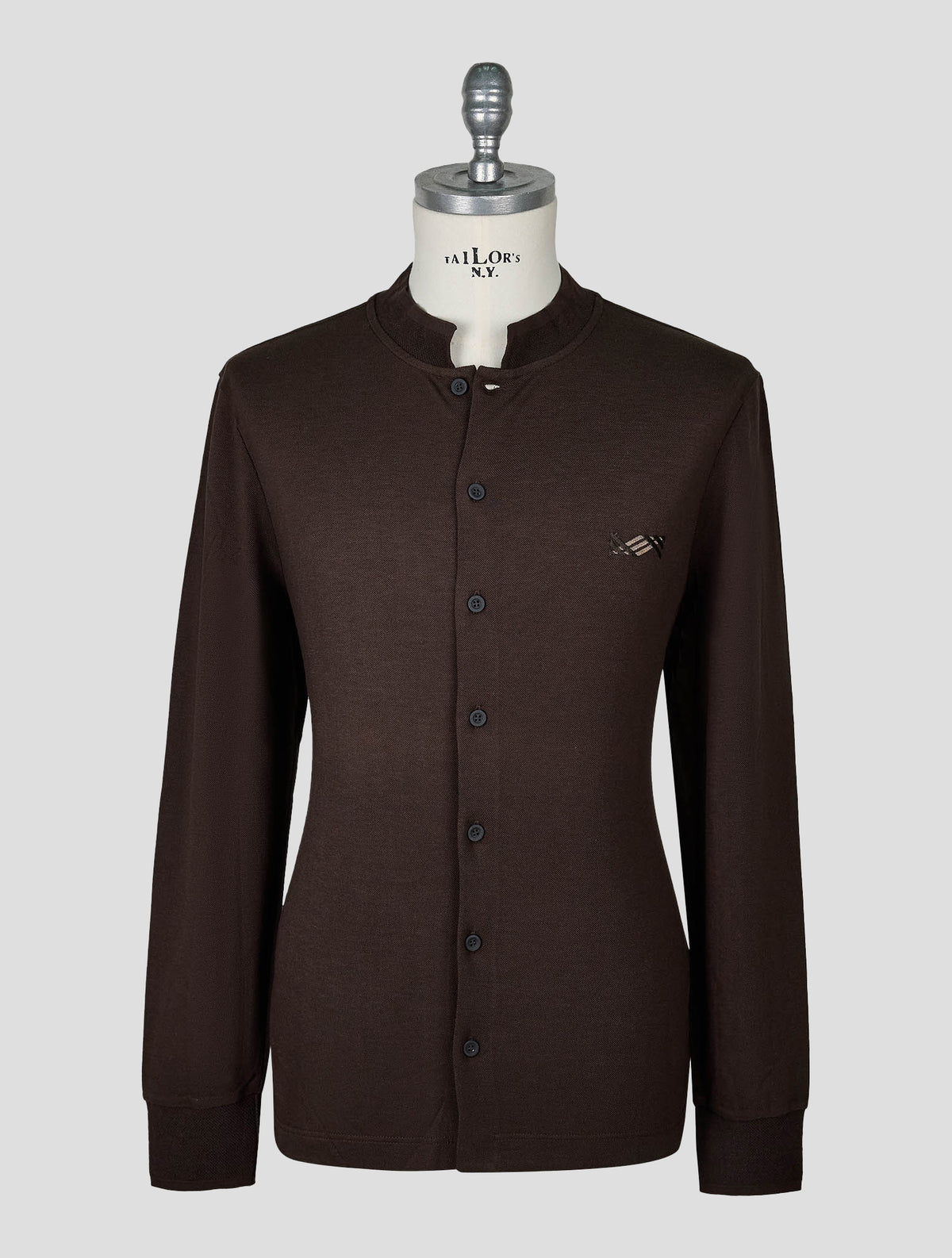 Kiton Knt Brown Cotton Silk Cardigan