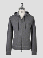 Kiton Knt Gray Cotton Pa Sweater Full Zip
