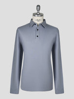 Kiton Knt Gray Cotton Ea Sweater Polo