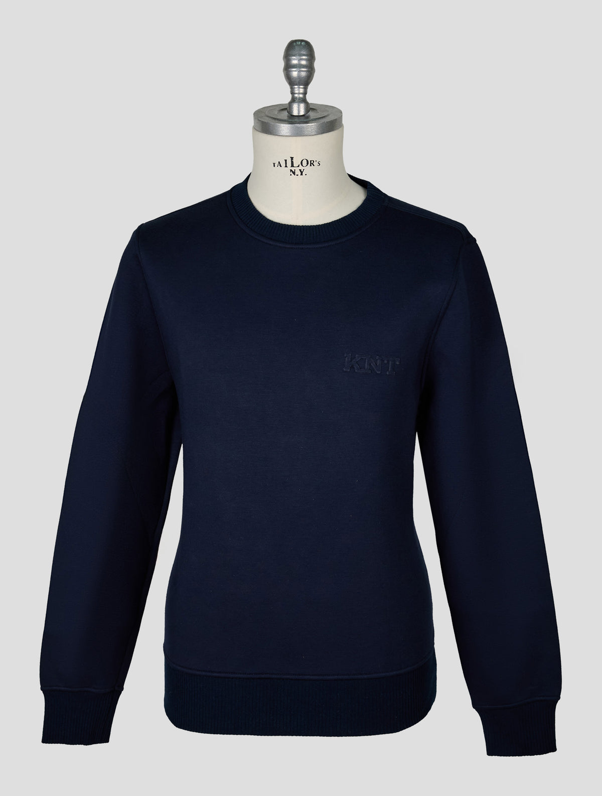 Kiton Knt Dark Blue Viscose Ea Sweater Crewneck