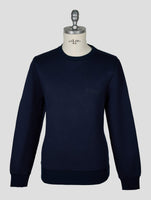 Kiton Knt Dark Blue Viscose Ea Sweater Crewneck