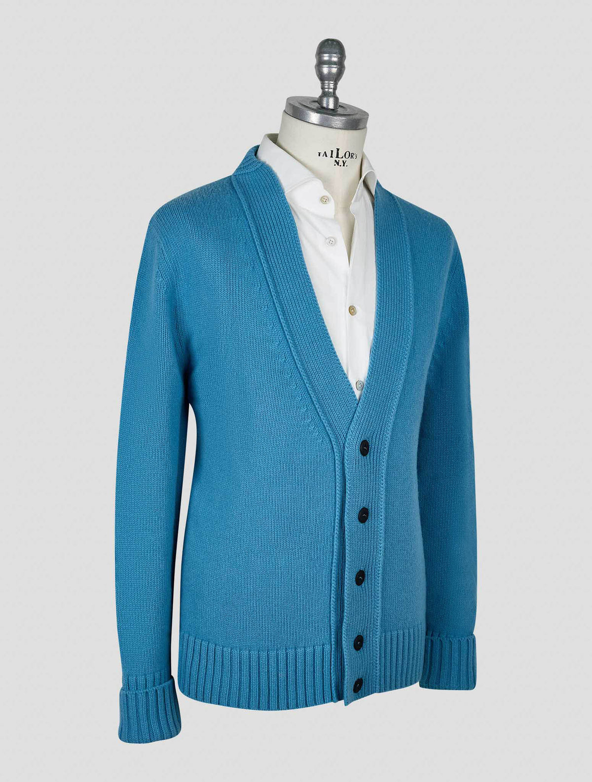 Kiton Knt Mint Virgin Wool Cardigan