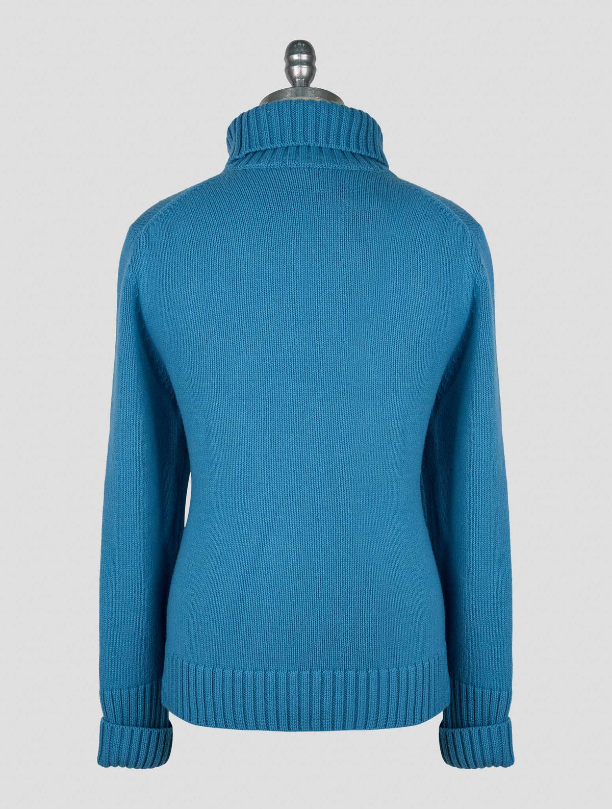 Kiton Knt Petrol Virgin Wool Sweater Turtleneck